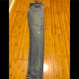 True Religion (Slightly) Distressed Skinny Jeans